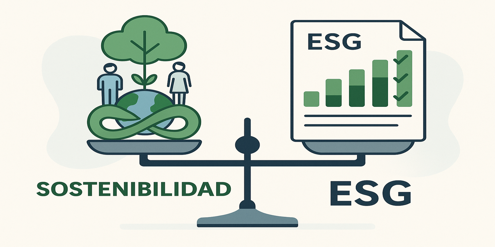 DIFERENCIA ENTRE ESG Y SOSTENIBILIDAD EN LA ESTRATEGIA EMPRESARIAL